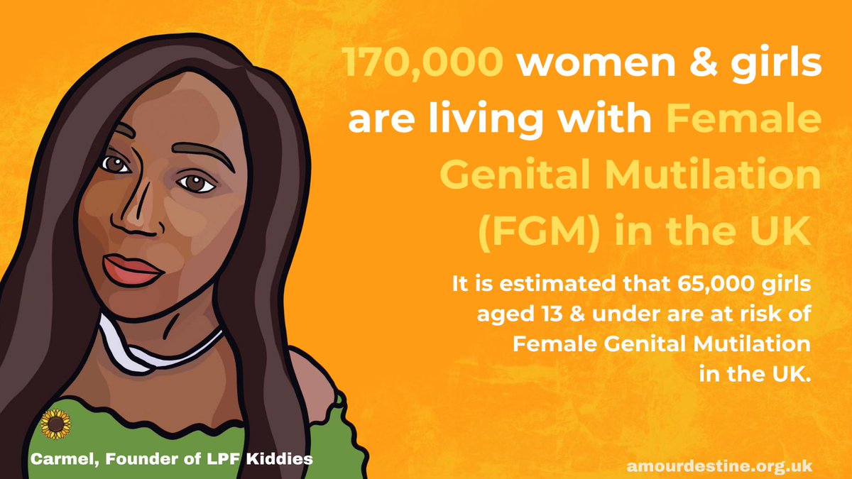 <a href="/TNLComFund/">The National Lottery Community Fund</a> <a href="/safelives_/">SafeLives</a> <a href="/LewishamCouncil/">Lewisham Council</a> <a href="/AnnieAGibbs/">Annie A Gibbs 🇲🇱 (she/her)</a> <a href="/thejavancokerf1/">The Javan Coker Foundation</a> <a href="/Sunflowercircl/">Sunflowercircle</a> <a href="/GalopUK/">Galop</a> <a href="/METROGAVS/">METRO GAVS</a> 170,000 women and girls are living with Female Genital Mutilation (FGM) in the UK. It is estimated that 65,000 girls aged 13 and under are at risk of FGM in the UK

<a href="/FORWARDUK/">FORWARD UK</a> <a href="/AfricanAdvocac1/">African Advocacy Network</a> <a href="/TheGirlGen/">The Girl Generation</a> <a href="/TheVavengers/">The Vavengers</a>