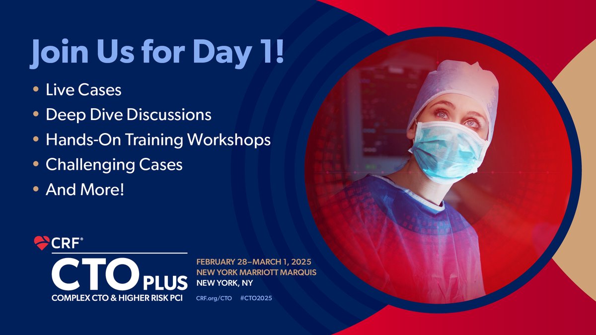 Cardiovascular Research Foundation (@crfheart) on Twitter photo 🌅 Rise and shine! #CTO2025 is here! 🚀 Get ready for a jam-packed day of live cases from master operators and hands-on training you won’t want to miss. #CardioX #CardioEd <a href="/esbrilakis/">Emmanouil Brilakis</a> <a href="/DrBillLombardi/">Dr. Bill Lombardi</a> <a href="/mbmcentegart/">Margaret McEntegart</a> <a href="/JWMoses/">Dr. Jeffrey W. Moses</a> <a href="/wjn_md/">William Nicholson</a> <a href="/jgranadacrf/">Juan F. Granada</a> <a href="/MartyBLeon/">Marty Leon</a> <a href="/wjn_md/">William Nicholson</a> <a href="/triciarawh/">Tricia Rawh</a> 🌅 Rise and shine! #CTO2025 is here! 🚀 Get ready for a jam-packed day of live cases from master operators and hands-on training you won’t want to miss. #CardioX #CardioEd <a href="/esbrilakis/">Emmanouil Brilakis</a> <a href="/DrBillLombardi/">Dr. Bill Lombardi</a> <a href="/mbmcentegart/">Margaret McEntegart</a> <a href="/JWMoses/">Dr. Jeffrey W. Moses</a> <a href="/wjn_md/">William Nicholson</a> <a href="/jgranadacrf/">Juan F. Granada</a> <a href="/MartyBLeon/">Marty Leon</a> <a href="/wjn_md/">William Nicholson</a> <a href="/triciarawh/">Tricia Rawh</a>