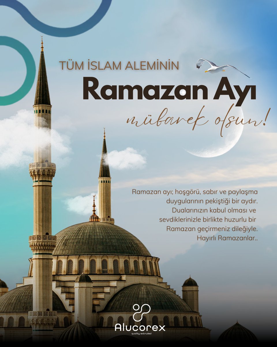 Ramazan ayı; hoşgörü, sabır ve paylaşma duygularının pekiştiği bir aydır. Dualarınızın kabul olması ve sevdiklerinizle birlikte huzurlu bir Ramazan geçirmeniz dileğiyle. Hayırlı Ramazanlar..

#ramazan #mübarek #ramazanayı #ramadan2025 #bereketayı #islamalemi #ramadanmubarak