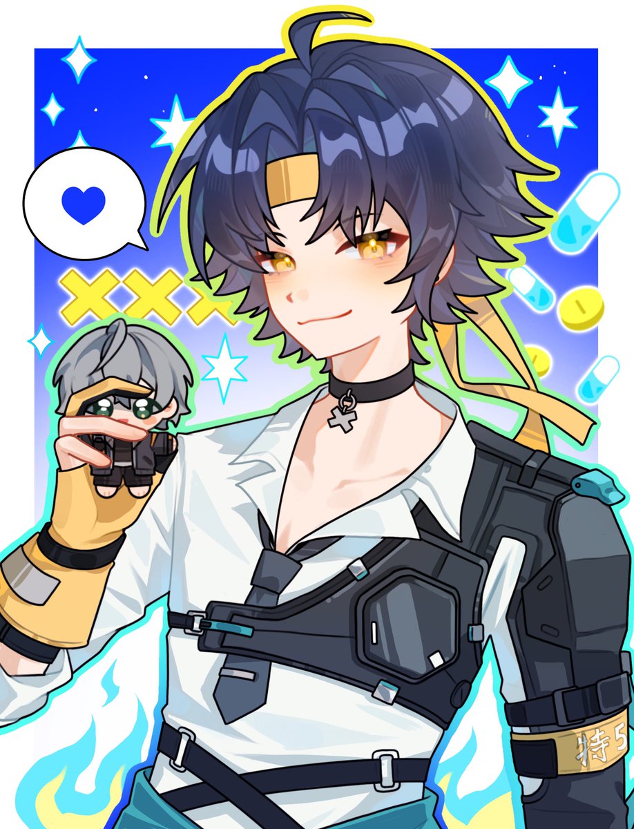Takokouo's tweet photo. 给世纪老师的互绘 我永远爱你❤️ #haruwise #ZZZ #ゼンゼロ https://t.co/gYhS9mkblW
