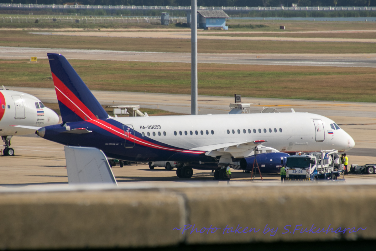 Tga380800's tweet photo. Airline:RusJet 
Aircraft:Sukhoi Superjet 100-90
Remarks:
Locations:DMK
Date:02/01/2016

#DMK #DonMueangInternationalAirport #ドンムアン空港
#RusJet
#Sukhoi #SSJ100 #SSJ10090
#飛行機好きな人と繋がりたい #飛行機好きな人 #飛行機写真 https://t.co/tUaiVuxONw