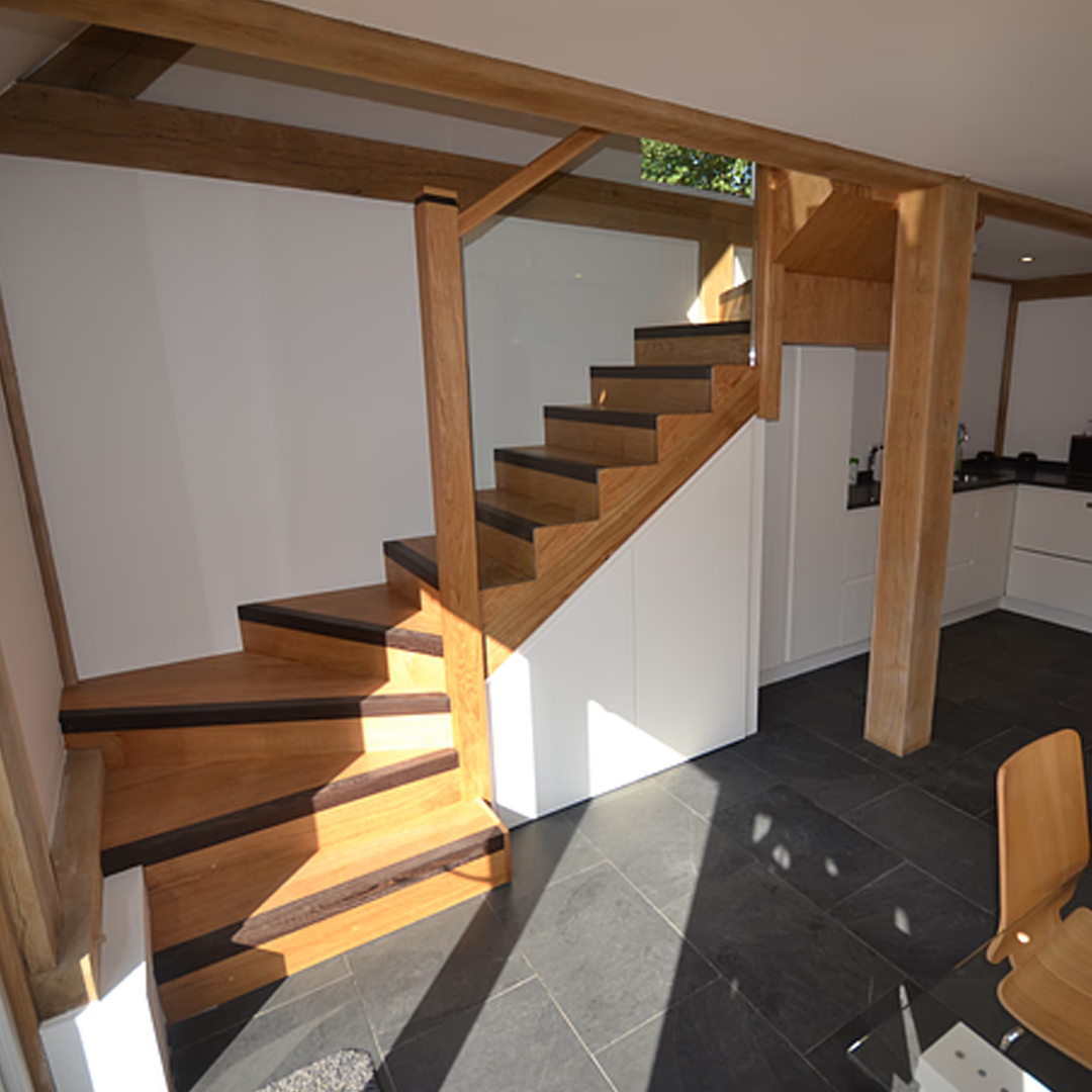 Creative craftsmanship for an architect’s staircase and kitchenette. 🏡✏️ ⁠
⁠
When we were commissioned to enhance this architect’s space, it was important to combine precision with creativity. 

What’s your creative vision? Let’s bring your ideas to life! 🛠️⁠
⁠