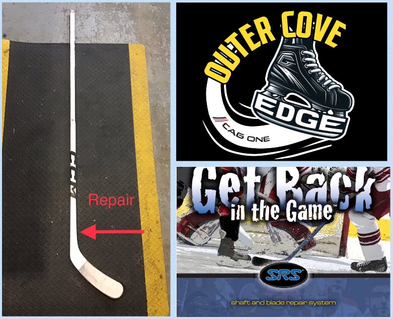 SRS Hockey Stick Repair System! 

Stop throwing your money away! We can get your favourite broken stick back in the game! 

Message us for details!