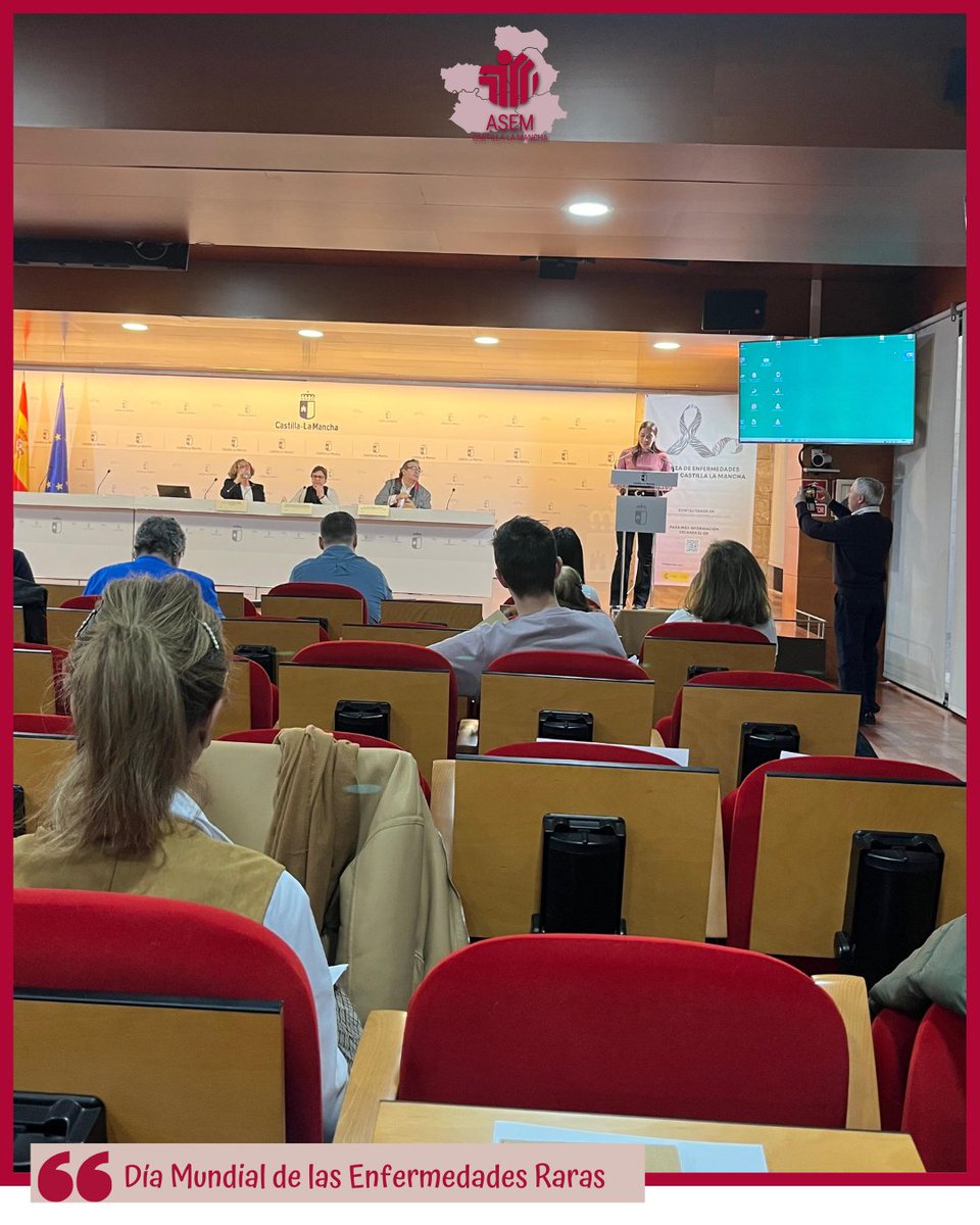 AsemClm's tweet photo. 🔴Día Mundial de las Enfermedades Raras
Este 28 de febrero nuestra entidad está participando en las II Jornadas 'Creando alianzas' organizadas por la Alianza de Enfermedades Raras de Castilla-La Mancha, con la colaboración de la D.G de Humanización y Atención Sociosanitaria. https://t.co/3yOxuz217V