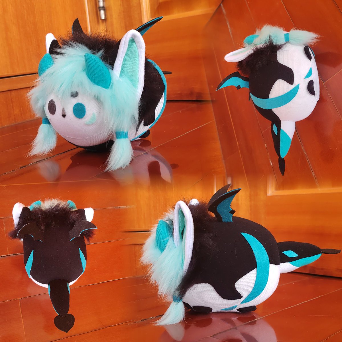 🪡🖤💙🩵
委托者：大黑

#AOI_PAPA #FursuitFriday #plush #兽偶