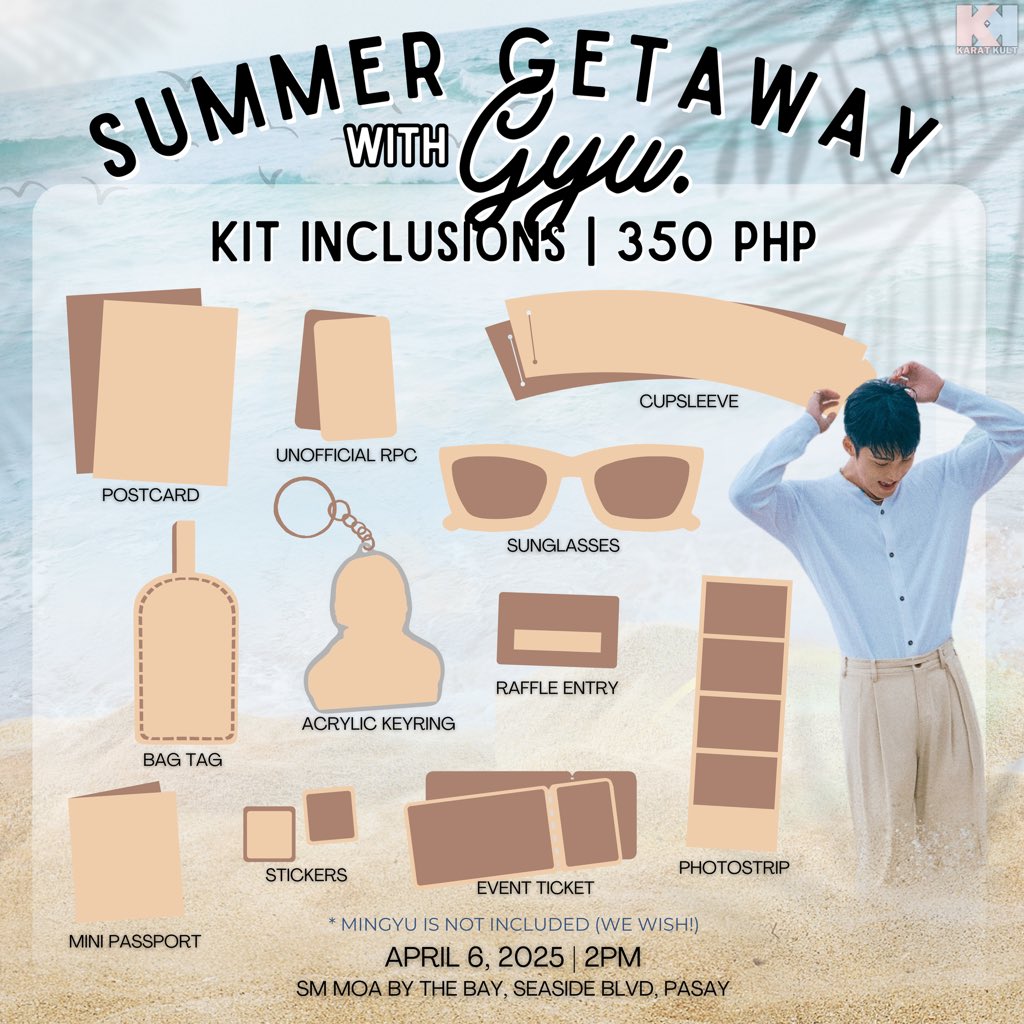 KaratKult's tweet image. Half of the spots are already taken! 
If you haven’t registered yet, now’s the perfect time! 🏝️

🗓️ April 06, 2025 | 2:00 PM 
📍SM MOA by the BAY

Minimum Cafe Purchase: 250 PHP
Kit Price: 350 PHP 

Register here or scan the qr code below to secure your slot. 
🔗…