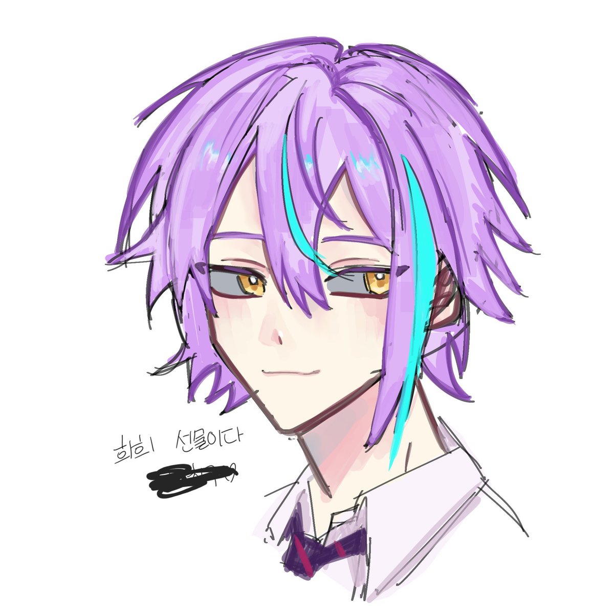 옛날에 그려서 친구줬던 루이그림,,