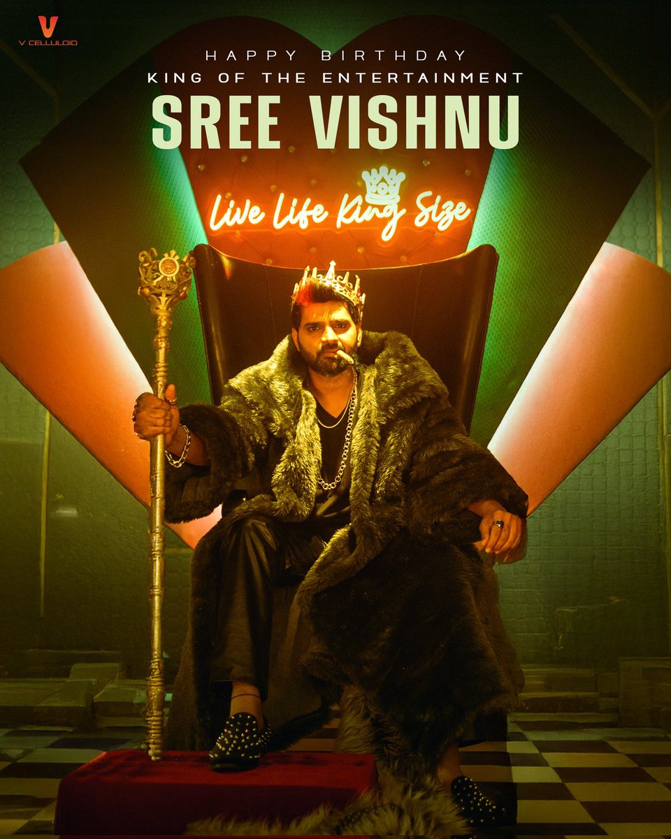 V celluloid (@vcelluloidsoffl) on Twitter photo Happy Birthday to the 'KING OF ENTERTAINMENT' <a href="/sreevishnuoffl/">#SINGLE Sree Vishnu</a> ❤🔥
Wishing you a great year ahead filled with joy and success ✨ Happy Birthday to the 'KING OF ENTERTAINMENT' <a href="/sreevishnuoffl/">#SINGLE Sree Vishnu</a> ❤🔥
Wishing you a great year ahead filled with joy and success ✨