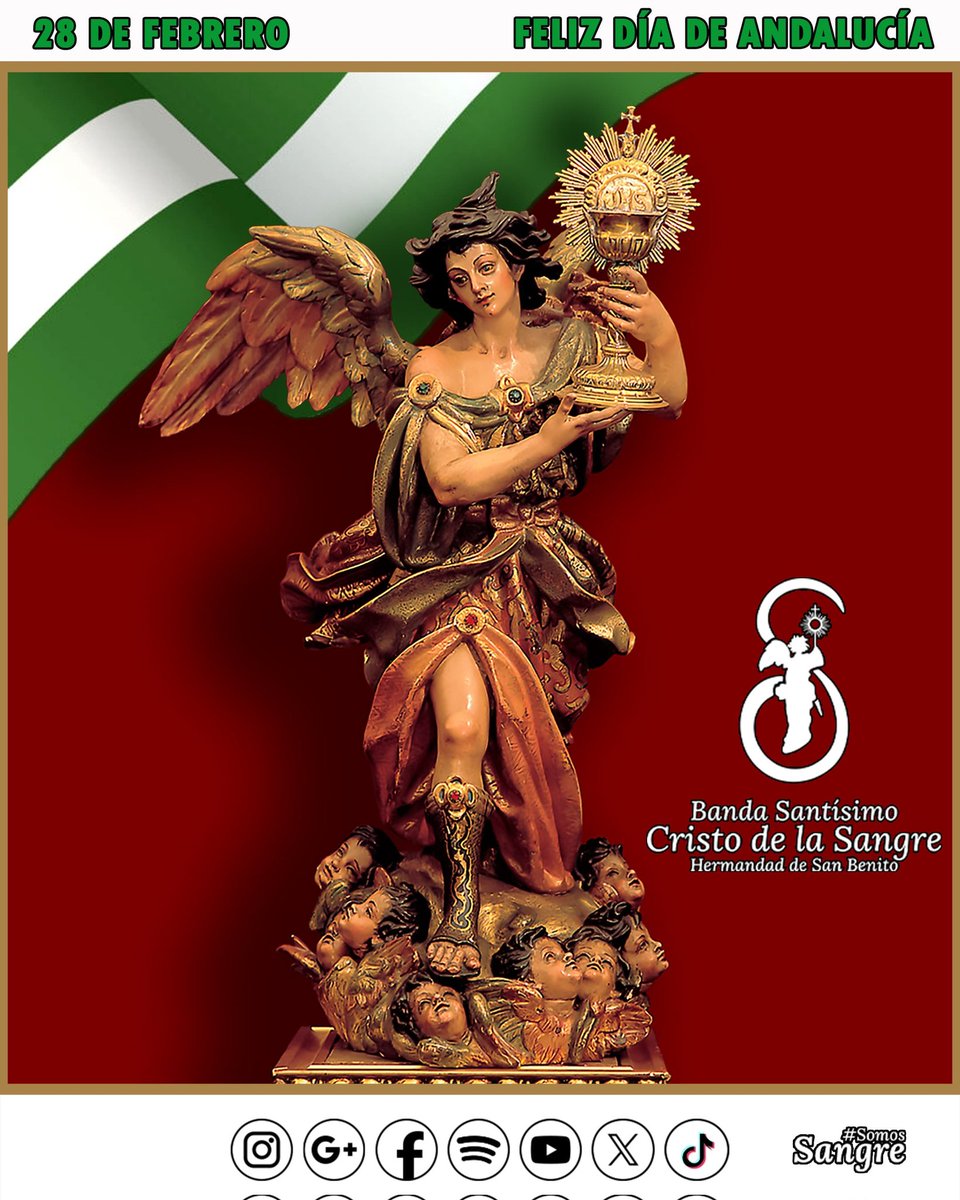 🟢 Orgullosos de ser andaluces!

¡ 𝗙𝗲𝗹𝗶𝘇 𝗱𝗶𝗮 𝗱𝗲 𝗔𝗻𝗱𝗮𝗹𝘂𝗰𝗶𝗮 ! 💚

#SomosSangre #Feliz28f