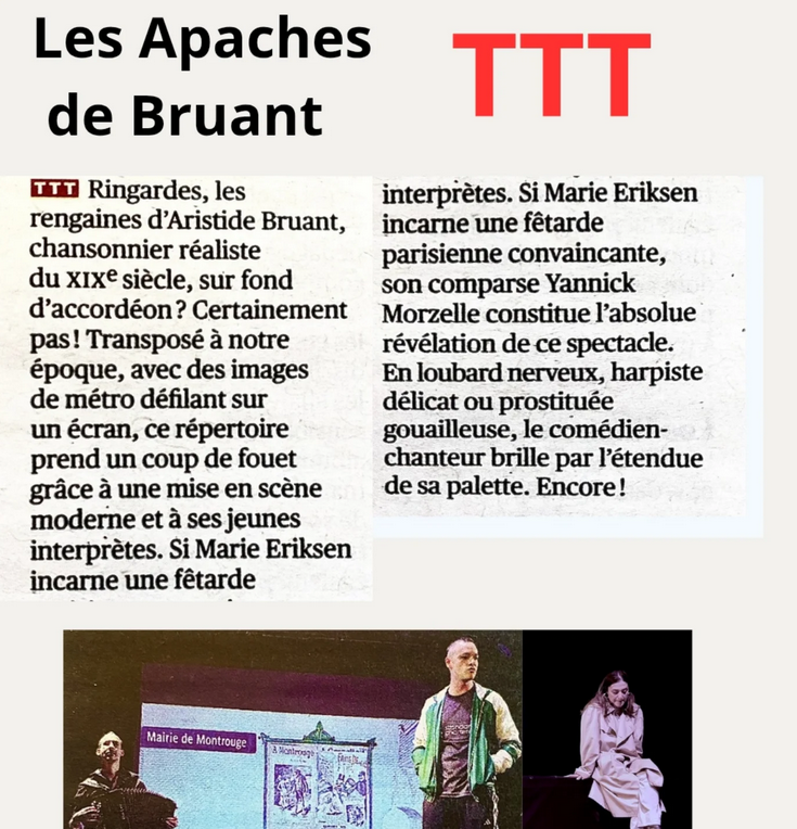 Le Hall de la chanson (@halldelachanson) on Twitter photo Merci <a href="/TeleramaSortir/">Télérama Sortir</a> 😀! Encore 4 dates : ce soir vendredi 28 février à 20h puis les 14, 16 et 21 mars.
Un spectacle musical mené par un trio de choc qui nous embarque dans le Paris rude d'antan.
Réservez vite sur notre site : lehalldelachanson.com/agenda/les-apc… Merci <a href="/TeleramaSortir/">Télérama Sortir</a> 😀! Encore 4 dates : ce soir vendredi 28 février à 20h puis les 14, 16 et 21 mars.
Un spectacle musical mené par un trio de choc qui nous embarque dans le Paris rude d'antan.
Réservez vite sur notre site : lehalldelachanson.com/agenda/les-apc…