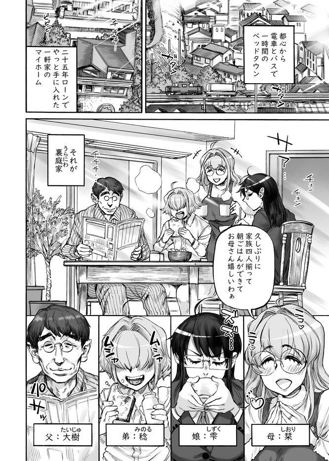 宣伝。2月28日ごろより発売のエンジェル倶楽部4月号https://t.co/fxy4J1fd9y にて新シリーズの連載を開始いたします。タイトルは「裏庭(うらにわ)家恋愛進行中」。ごく普通の4人家族の、ごく普通でない恋とエッチの物語。とりあえず1話目は娘とお父さんがアナルセックスをするお話です。