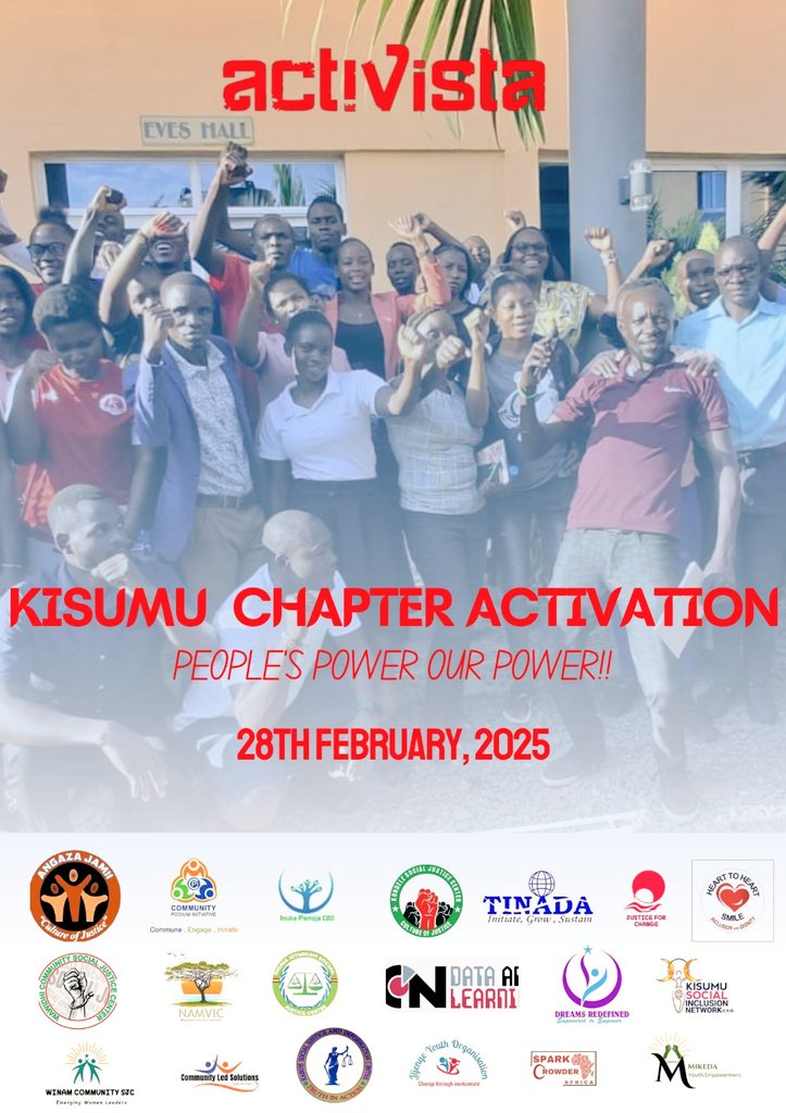 There's no strong power than the power of young people when it comes to Revolution. 

#ActivistakisumuActivation 

<a href="/ActivistaKisumu/">Activista Kisumu</a> 
<a href="/UhaiWetu/">Social Justice Centres Working Group</a> 
<a href="/JusticeKondele/">Kondele Social Justice Center</a> 
<a href="/ActionAid_Kenya/">ActionAid Kenya</a>