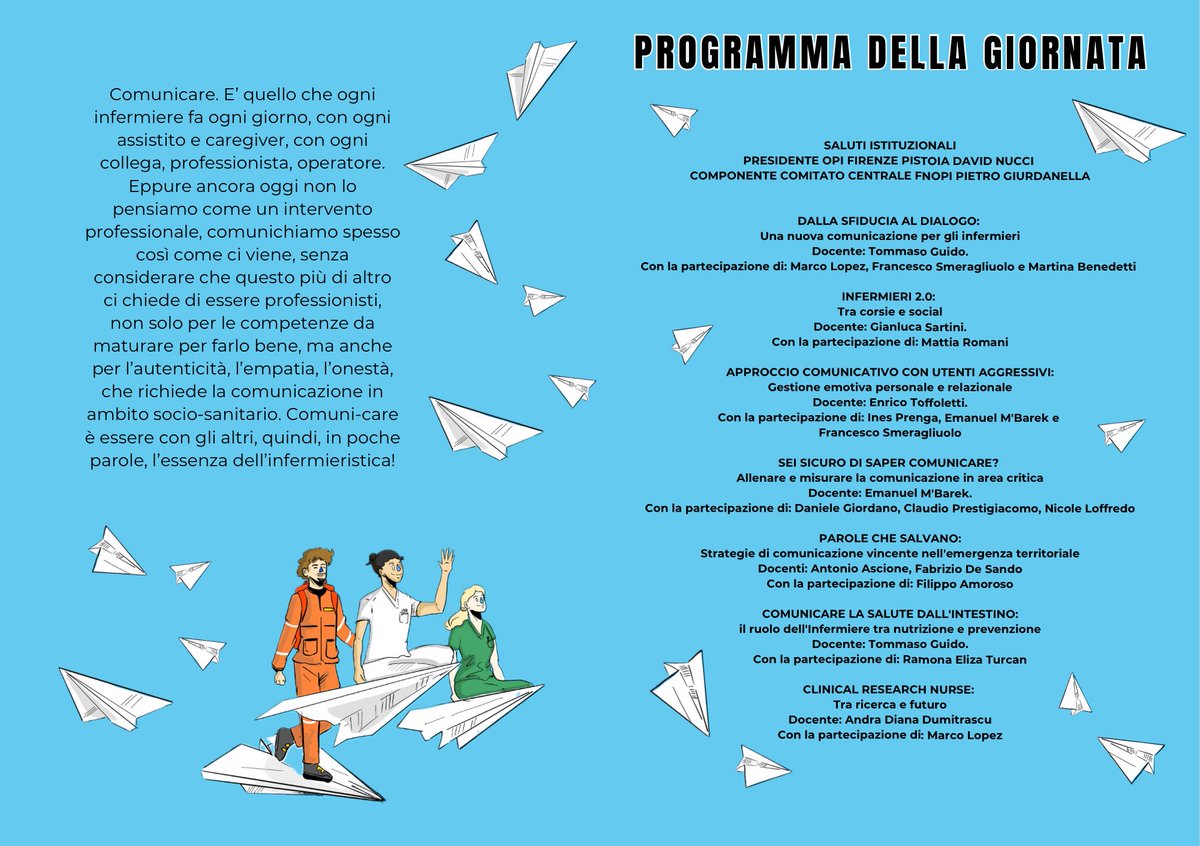 Per iscriverti all’evento vai sul sito Opifipt.com 
L’evento è organizzato da l’Ordine delle Professioni Infermieristiche di Firenze e Pistoia 

Con la gentile partecipazione di <a href="/FNInfermieri/">FNOPI.IT</a>
