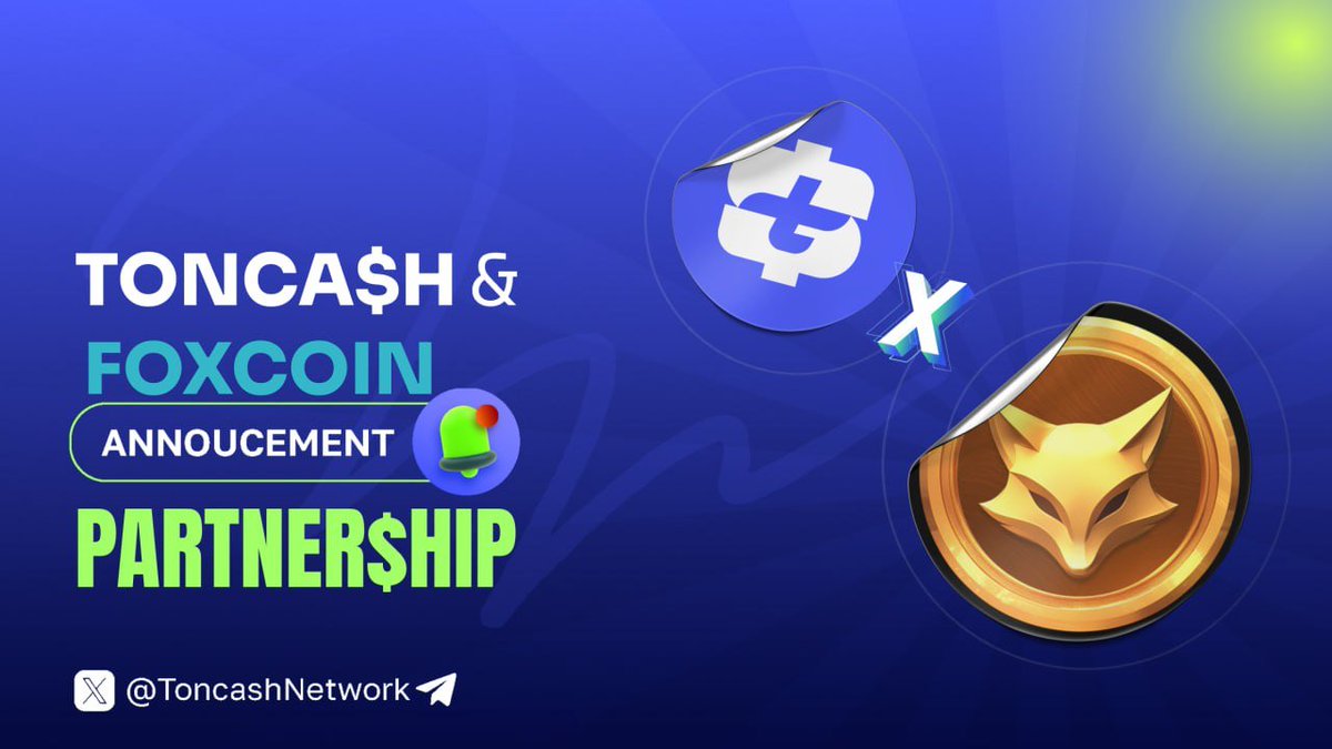 We are excited to announce our new partnership with @foxcoin_ton !!! 

$FOXCOIN is a Web3 game fully driven by its players, allowing you to enjoy gaming while benefiting from the platform's growth through blockchain technology. As part of this exciting development, they are