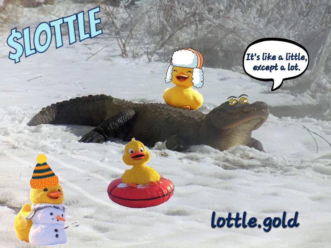 GM $LOTTLE frens! Come have some fun in <a href="/LottleDuck/">Lottle</a>'s frozen pond!

Bbk3c4BSDZFRYMYkke4Jq19FSeLtLrEk22A866MTpump
