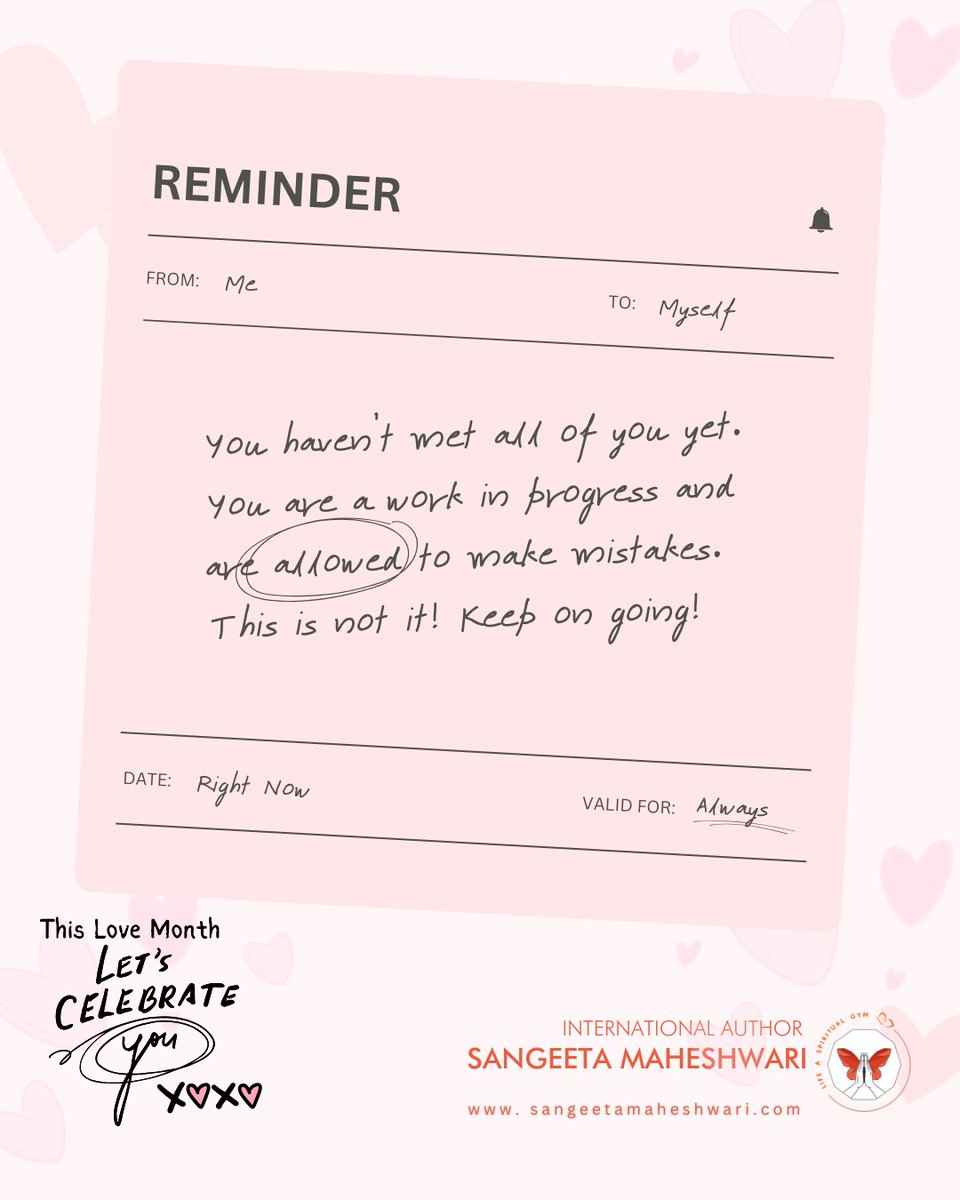 MrsSangeetaM's tweet photo. Celebrate YOU! 🎉💛 Honour the self-love you've nurtured and the strength you've embraced. Your worth is yours alone—unshakable, undeniable, and limitless. Keep shining! 💫

Are you ready to embrace abundance through the power of self-love?

Tap ALT to read 👇🏼

#resetyourmindset https://t.co/zhqrtbuTGg