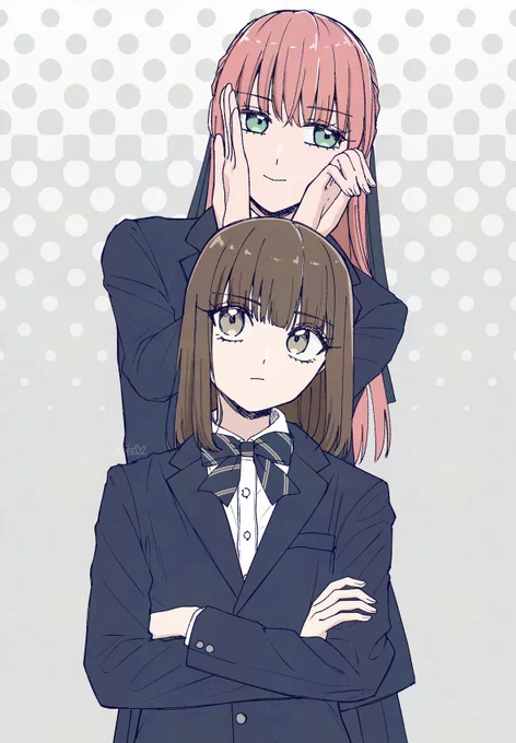 うさみみ&ナース #今月描いた絵を晒そう #創作百合 