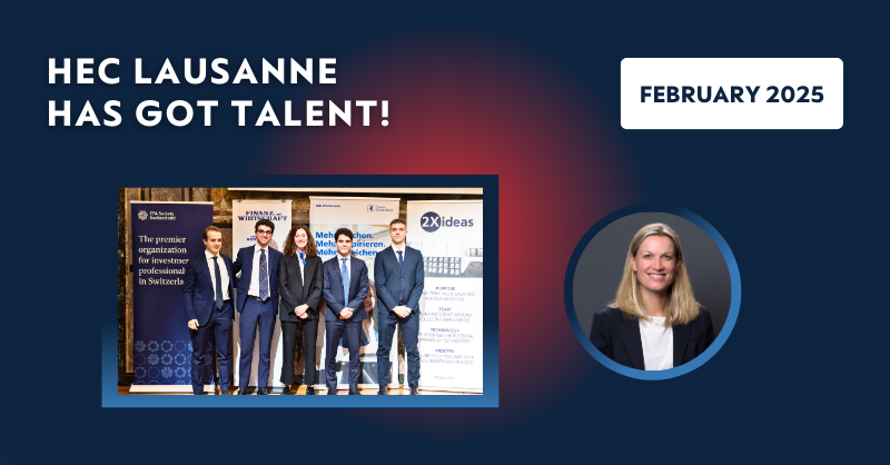 HEC Lausanne (@heclausanne) on Twitter photo HEC Lausanne has got talent 🌟
In this edition, we celebrate the 3rd place of the HEC Lausanne student team in the #CFA Institute Research #Challenge, as well as a prize awarded to Isabelle Engeler and her co-authors for their #research.
👉 Learn more: bit.ly/4bpcYkm HEC Lausanne has got talent 🌟
In this edition, we celebrate the 3rd place of the HEC Lausanne student team in the #CFA Institute Research #Challenge, as well as a prize awarded to Isabelle Engeler and her co-authors for their #research.
👉 Learn more: bit.ly/4bpcYkm