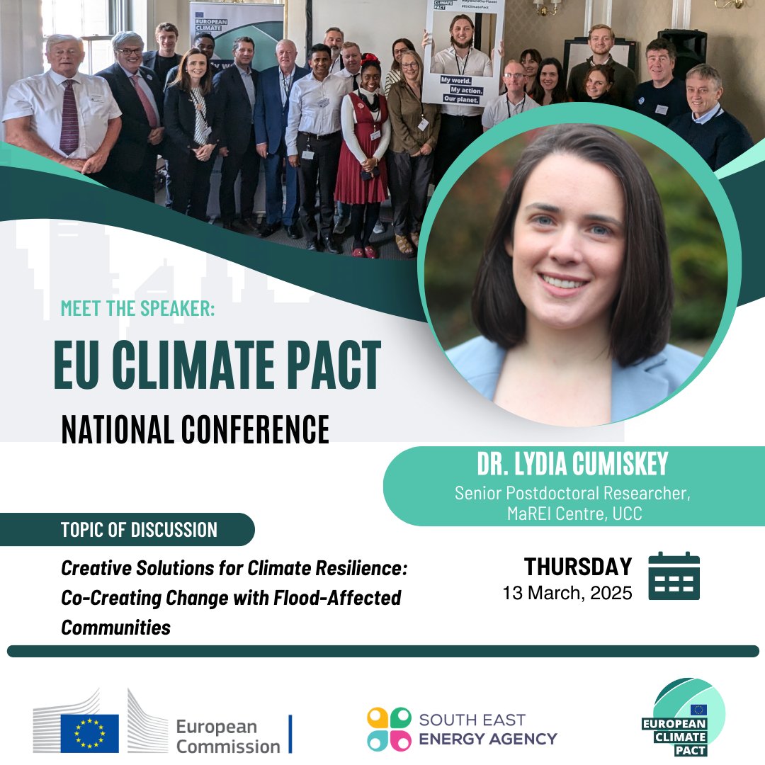South East Energy Agency (@seenergyagency) on Twitter photo Last year, Dr. <a href="/LydiaCumiskey/">Lydia Cumiskey</a> took the stage as a speaker at the EU Climate Pact National Conference in Ireland. This year, she’s back as an EU Climate Pact Ambassador!
She’s ready to share bold, creative solutions for climate resilience - don’t miss out!
Join this free, Last year, Dr. <a href="/LydiaCumiskey/">Lydia Cumiskey</a> took the stage as a speaker at the EU Climate Pact National Conference in Ireland. This year, she’s back as an EU Climate Pact Ambassador!
She’s ready to share bold, creative solutions for climate resilience - don’t miss out!
Join this free,