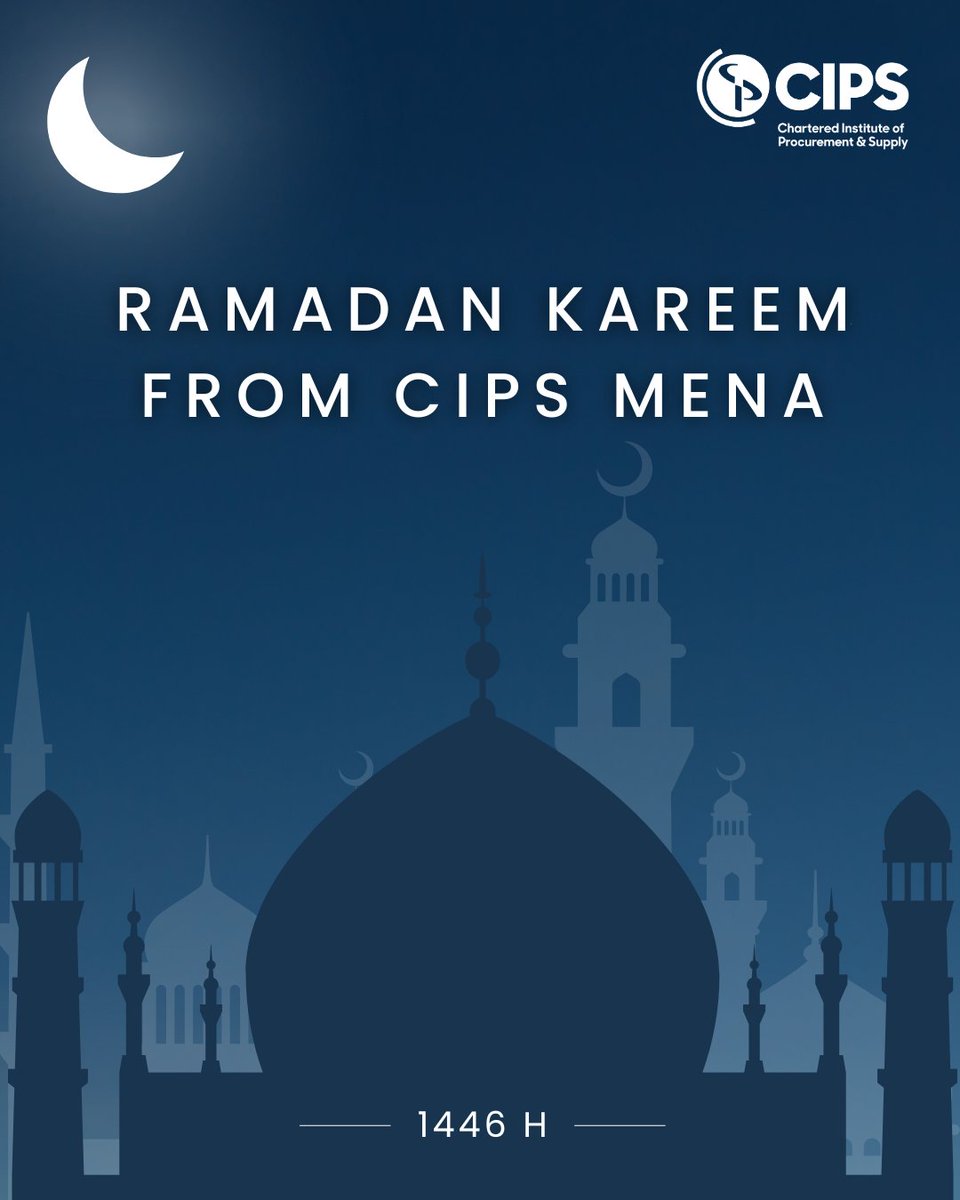 CIPSMENA's tweet image. As we enter the blessed month of Ramadan, we wish peace, joy, and prosperity to all🌙
#RamadanKareem from the CIPS MENA team
#CIPSMENA