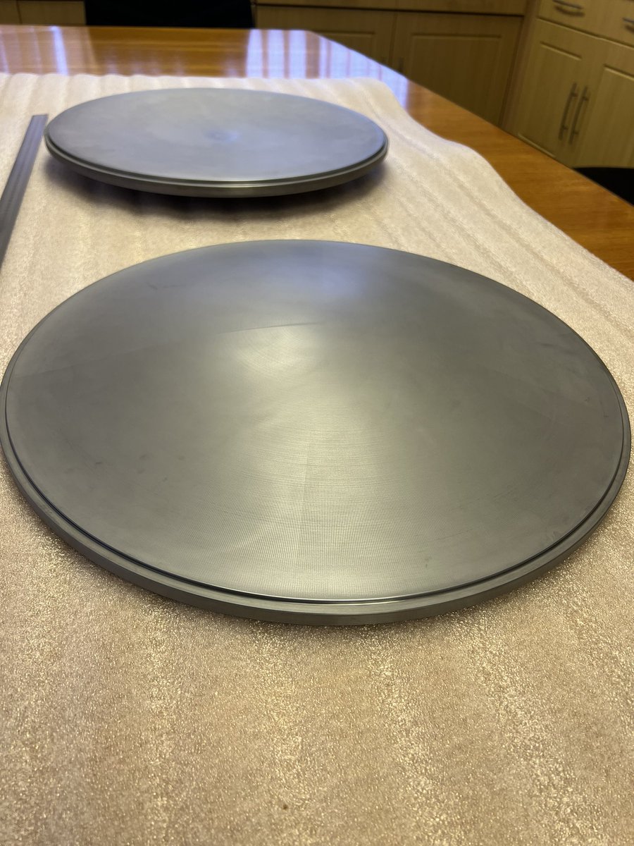 AgateProd's tweet image. We recently completed these complex large Single Crystal Silicon Lenses on behalf of #CardiffUniversity which are to be used in a Refracting Telescope and are cooled to  -272°C(1-Kelvin). The purpose is to investigate signs of “Cosmic Inflation” a prediction for the Big Bang.
