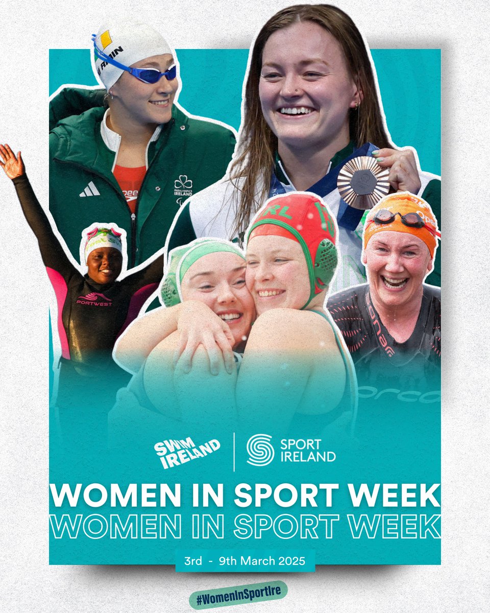 𝗦𝗽𝗼𝗿𝘁 𝗜𝗿𝗲𝗹𝗮𝗻𝗱 𝗪𝗼𝗺𝗲𝗻 𝗶𝗻 𝗦𝗽𝗼𝗿𝘁 𝗪𝗲𝗲𝗸 | 𝟯-𝟵 𝗠𝗮𝗿𝗰𝗵

Women in Sport Week is back from March 3rd to 9th, and Swim Ireland has a lot to celebrate!

The week is all about celebrating every woman and girl who participates, coaches, officiates, volunteers,
