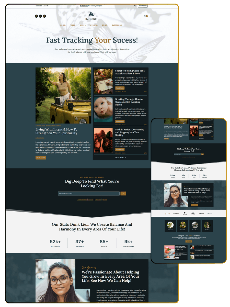 GlamsyDesigns's tweet photo. Inspire is our newest theme, it's a thoughtfully designed Kadence child theme that combines high-end, user-friendly styling with exceptional performance. View the details for more info https://t.co/5X9pgEcu0A

#wordpresswebdesign #webdesign #wordpresswebsite #wordpressthemes https://t.co/H8fPnNqdk9