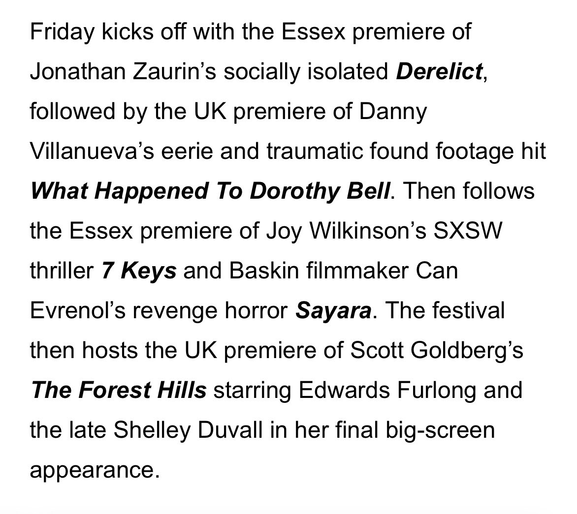 joyofse19's tweet photo. Delighted to be back @BlackSunday_Co with #7Keys - my last short played there and the fest’s even bigger at its lush new home at Firstsite in Colchester. Come see us on Fri 2nd May if you’re anywhere near Essex and fancy some thrills. Congratulations to all of team #7Keys! 🖤🗝️📽️ https://t.co/n8mOBNfa8S