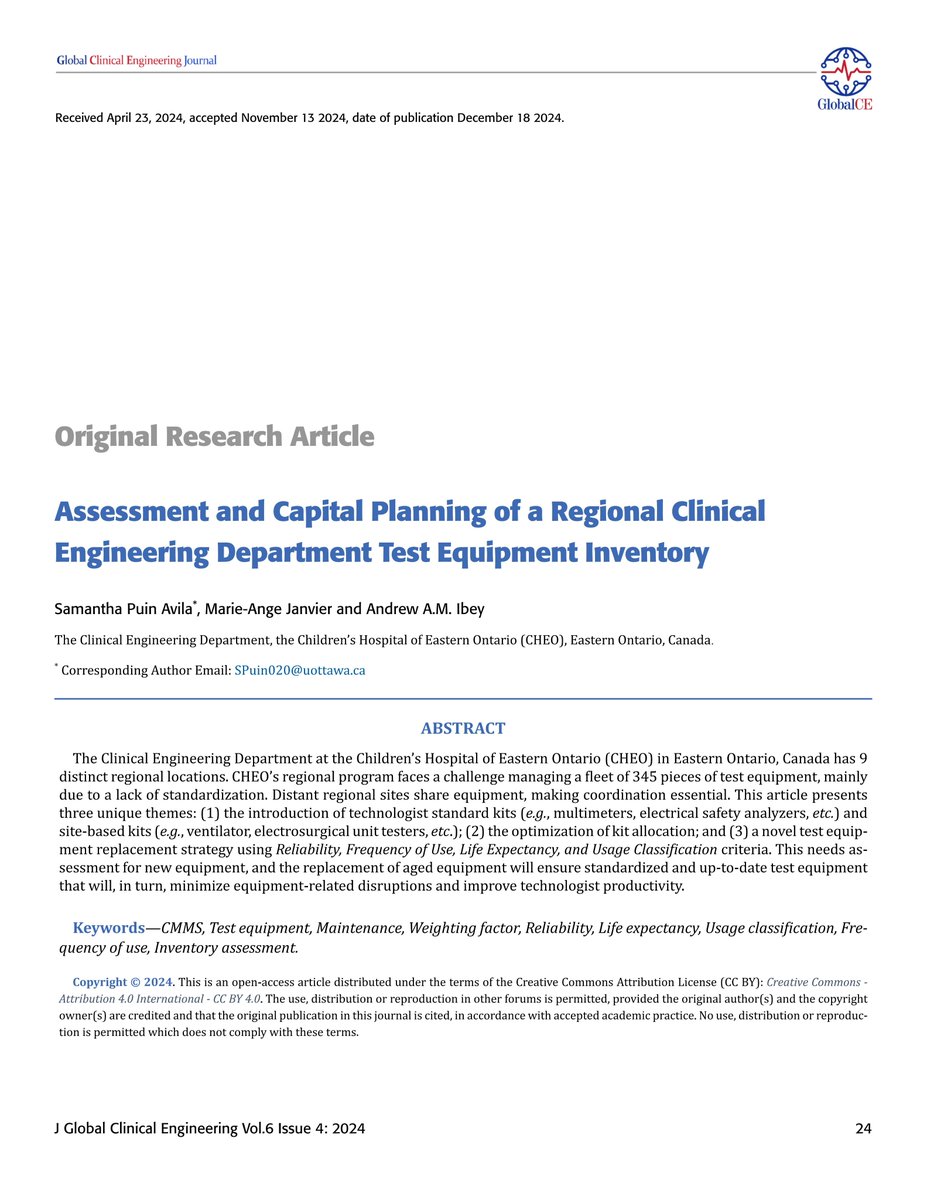 Global Clinical Engineering Journal tweet media