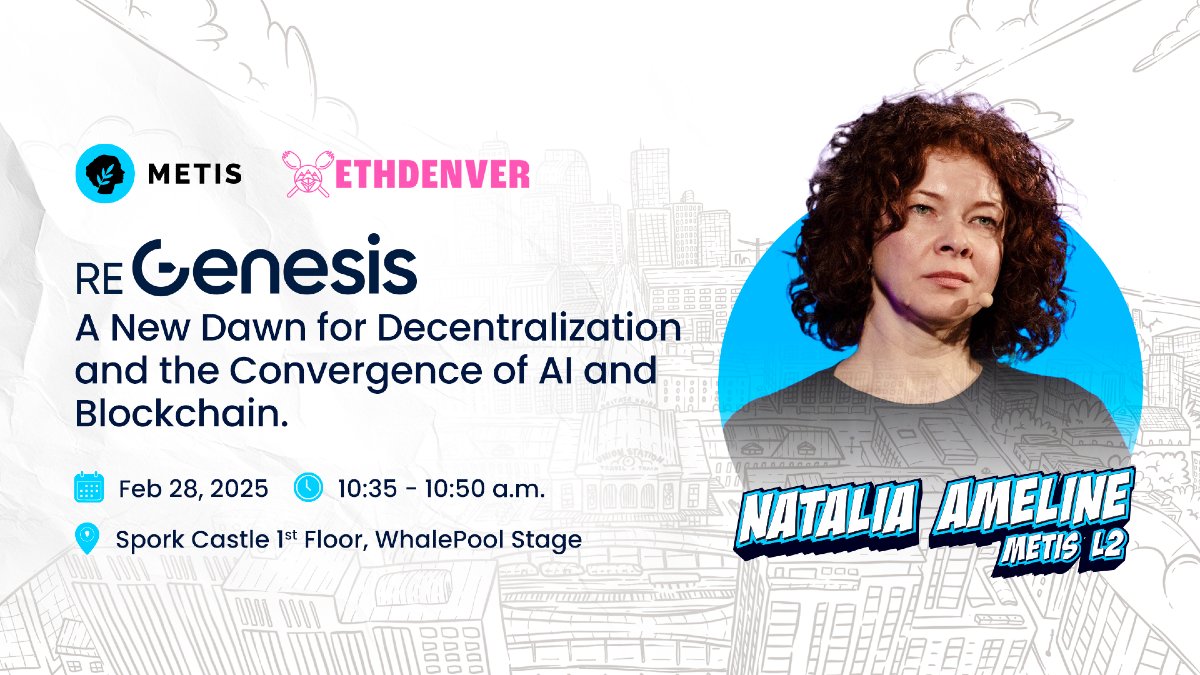 Metis🌿 (@metisl2) on Twitter photo In 30 mins, <a href="/Natalia_Ameline/">Natalia Ameline</a> showcases the final half of our roadmap, Metis Hyperion.
Get ready—the full Metis ReGenesis reveal is almost here. In 30 mins, <a href="/Natalia_Ameline/">Natalia Ameline</a> showcases the final half of our roadmap, Metis Hyperion.
Get ready—the full Metis ReGenesis reveal is almost here.