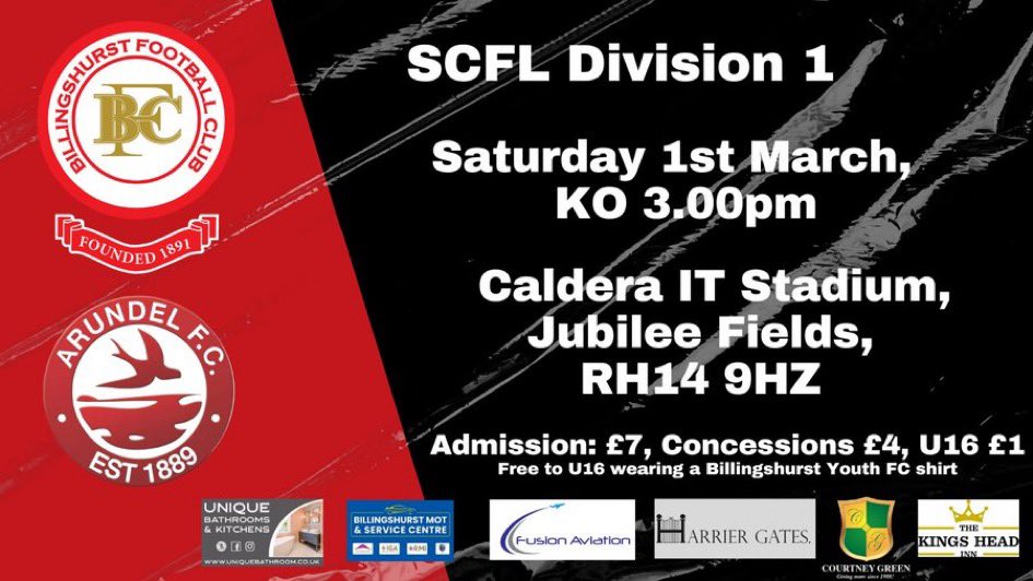 Billingshurst FC (@billingshurstfc) on Twitter photo Pitch inspection planned on Saturday morning for <a href="/billingshurstfc/">Billingshurst FC</a> game vs <a href="/ArundelOfficial/">Arundel FC</a> in the <a href="/TheSCFL/">Premier Sports The SCFL</a> Pitch inspection planned on Saturday morning for <a href="/billingshurstfc/">Billingshurst FC</a> game vs <a href="/ArundelOfficial/">Arundel FC</a> in the <a href="/TheSCFL/">Premier Sports The SCFL</a>