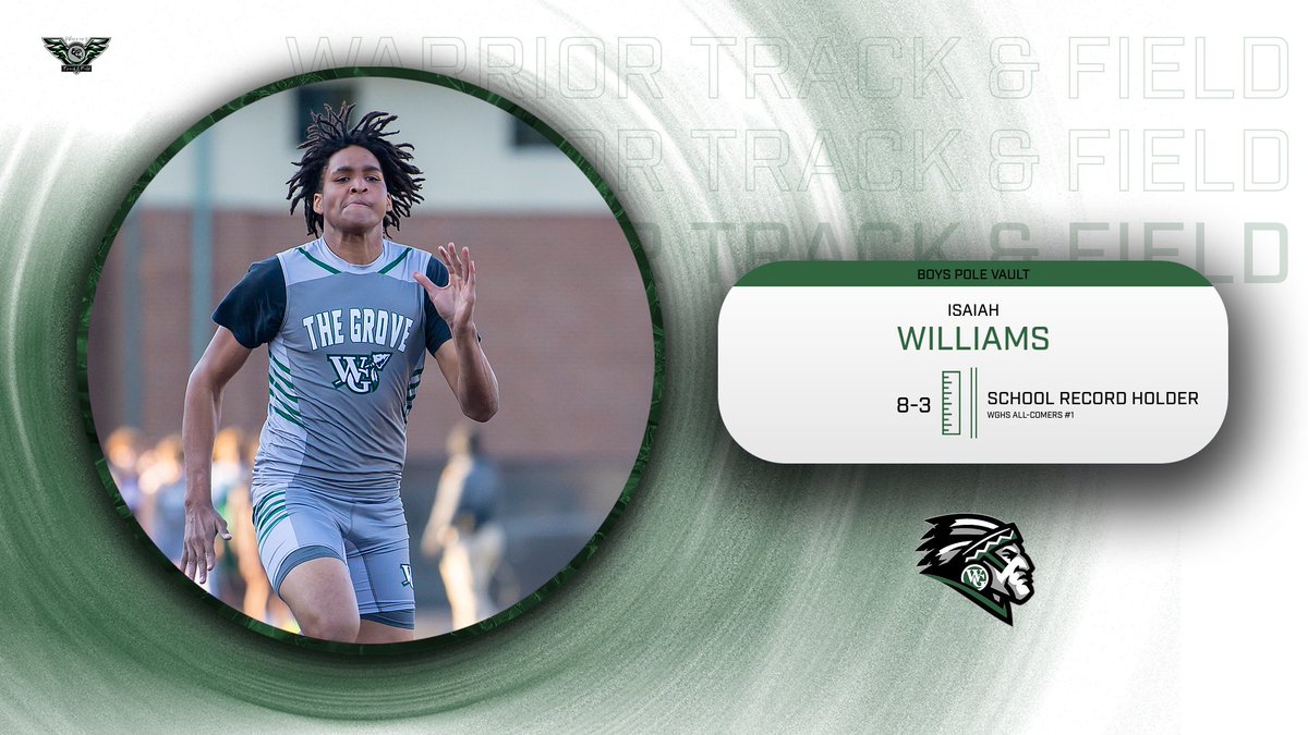 For the first time in school history, we were able to compete in the Pole Vault. Congrats to Isaiah Williams on setting the School Record with a vault of 8-3! #RaiseTheBar