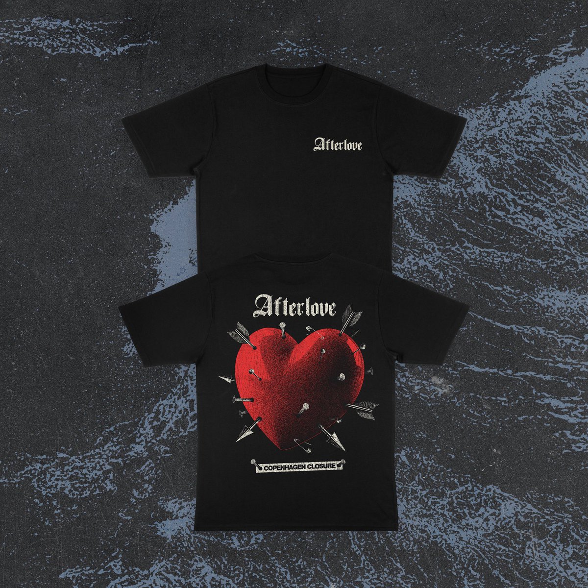 first of a couple tee designs i put together for afterlove’s first ever merch drop ♥️