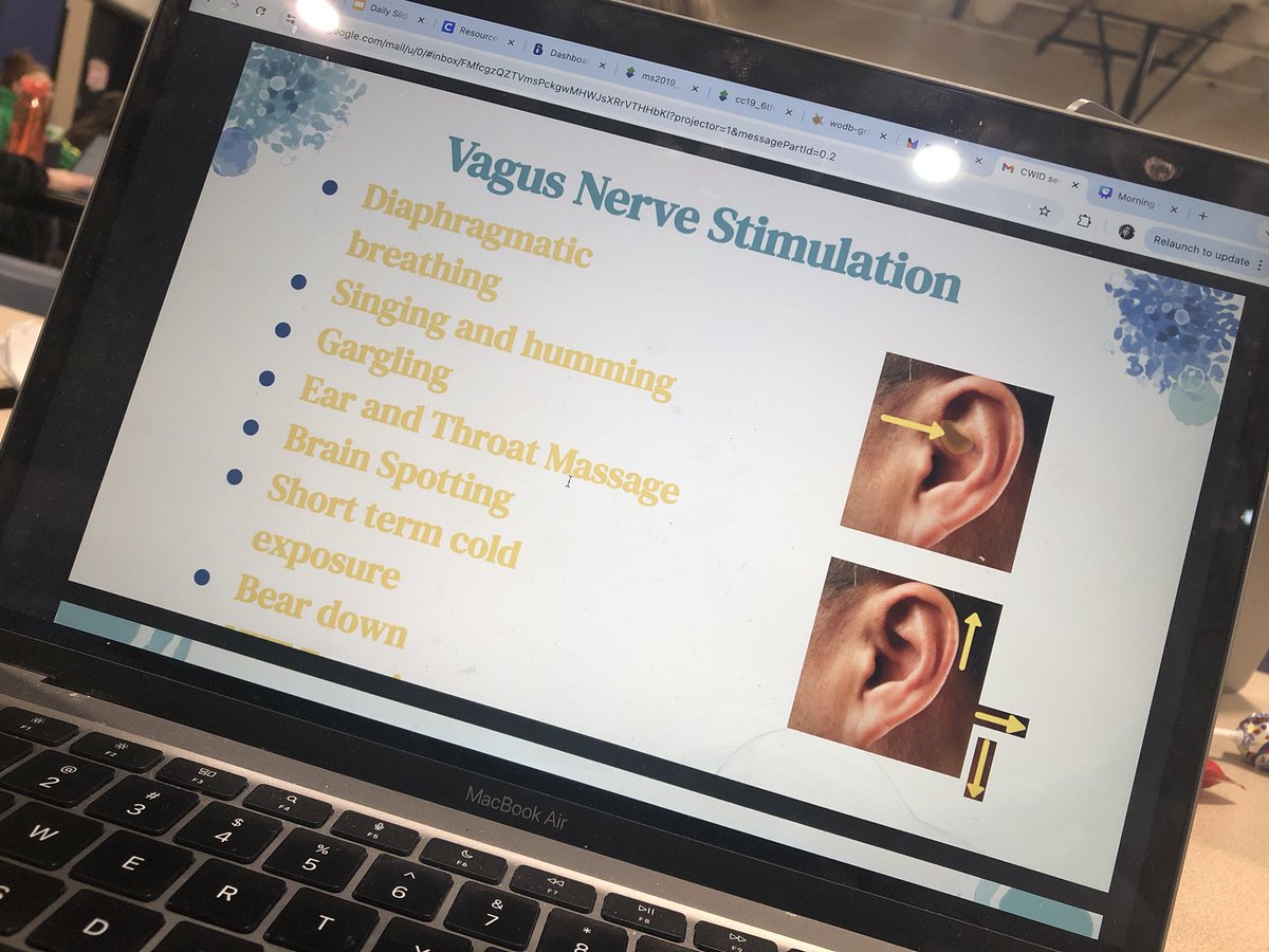 MsScanlon1's tweet photo. Loving this session about supporting anxious students at the CWID! Can’t wait to use these new tools to help support my students! #dg58pride https://t.co/OyUhuS5ucm