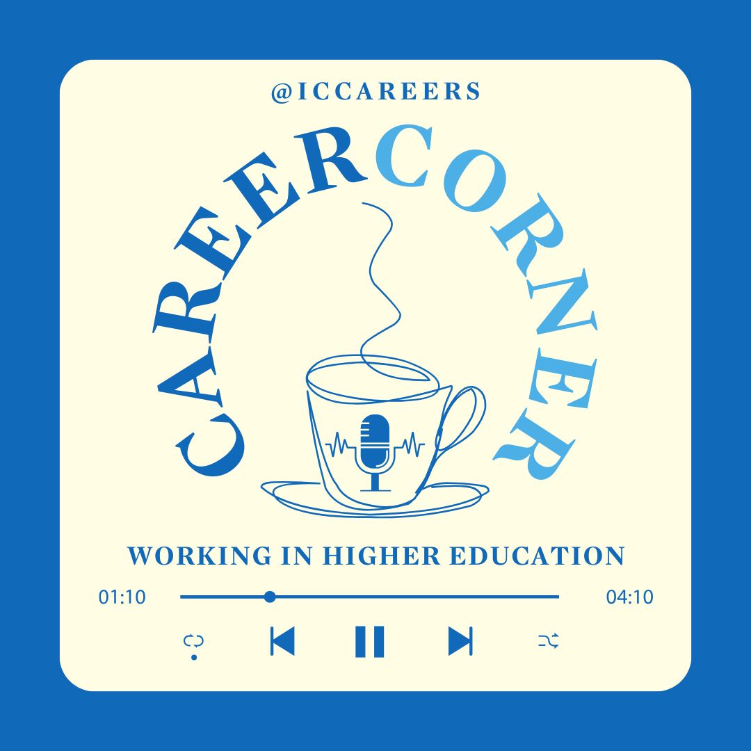 iccareers's tweet photo. Wondering about whether to continue your academic journey? Tune into this episode of the #CareerCornerPodcast !🎙️ IC Alum Lisa Famularo offers insights on the decision to pursue further education and shares her experiences in the field of #highereducation. https://t.co/0GtsBcac77