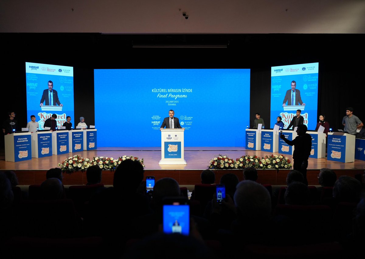 Millî Eğitim Bakanı <a href="/Yusuf__Tekin/">Yusuf Tekin</a>, “Kültürel Mirasın İzinde Projesi Final Programı”na Katılarak Dereceye Giren Öğrencilere Ödül Verdi

“Türkiye Yüzyılı Maarif Modeli ile yapmak istediğimiz; köklerden geleceğe mazisiyle gurur duyan, geçmişiyle gurur duyan ama geleceğe de ümitle