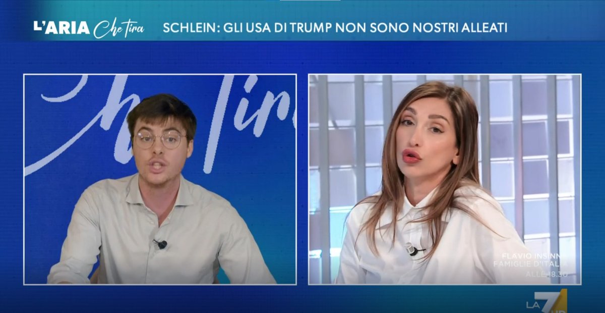 tempoweb's tweet photo. "Un ragazzo con gli occhialetti alla Harry Potter...". Nervi tesi tra Paolo #Romano e Laura #Tecce

#trump #lariachetira #la7 #28febbraio #iltempoquotidiano 

https://t.co/tl1GCwuker https://t.co/08vlfLv77z