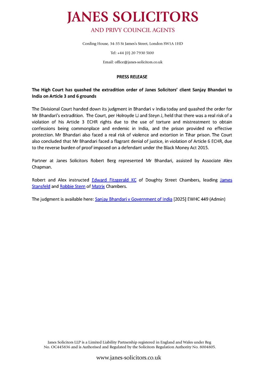 Janes Solicitors tweet media