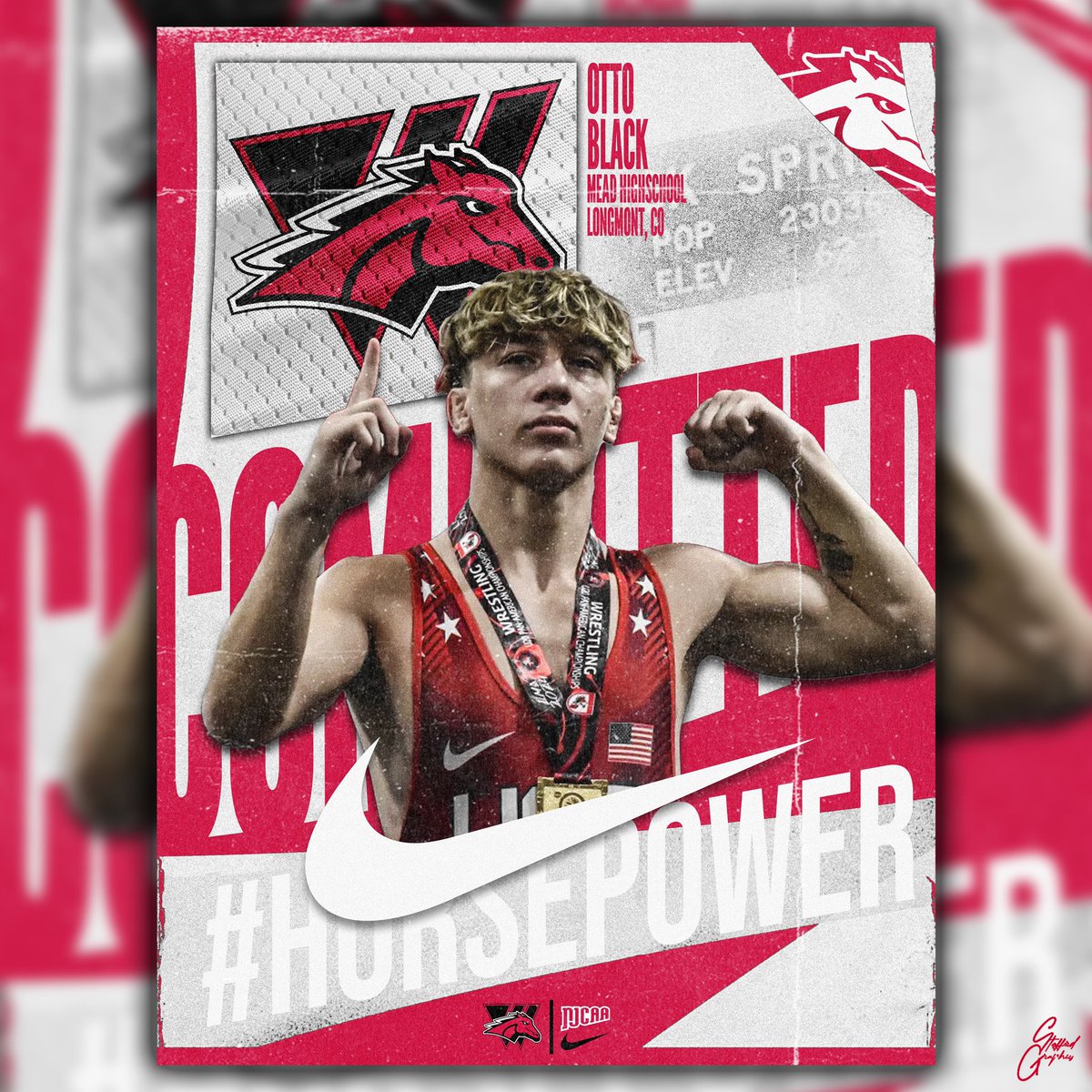 Please welcome Otto Black to the Mustang Family! 

CO State🥇
2x Fargo 🥇🥇(OW)
US Open🥇 
Pan Am 🥇
U20 World 🥈
#letsrockintherock
#horsepower