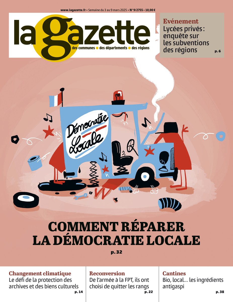 Julien Moulin (@julien_moulin) on Twitter photo Nouvelle #couv de <a href="/Lagazettefr/">La Gazette des communes</a> : Comment réparer la démocratie locale par <a href="/jbforray/">Jean-Baptiste Forray</a>, <a href="/RomainGaspar/">Romain Gaspar</a> et <a href="/abouchet1999/">Antoine Bouchet</a> Illustration : <a href="/colcanopa/">colcanopa</a> + Lycées privés : enquête sur les #subventions des #regions par <a href="/MicheleFoin/">Michèle Foin</a> Nouvelle #couv de <a href="/Lagazettefr/">La Gazette des communes</a> : Comment réparer la démocratie locale par <a href="/jbforray/">Jean-Baptiste Forray</a>, <a href="/RomainGaspar/">Romain Gaspar</a> et <a href="/abouchet1999/">Antoine Bouchet</a> Illustration : <a href="/colcanopa/">colcanopa</a> + Lycées privés : enquête sur les #subventions des #regions par <a href="/MicheleFoin/">Michèle Foin</a>