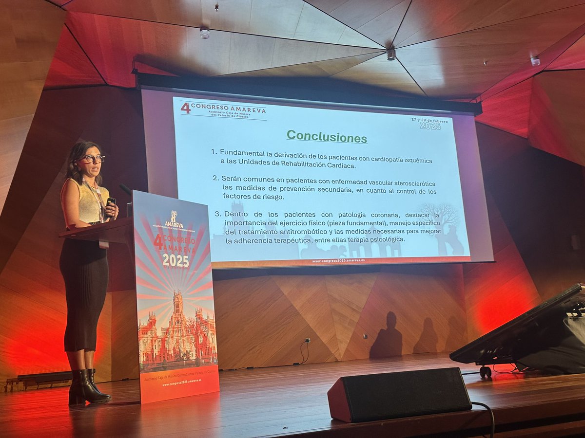 Conclusiones mesa  de rehabilitación cardiaca  Dra Helena Contreras
 En #amareva25 <a href="/AMAREVA_Madrid/">AMAREVA Riesgo Vascular</a> <a href="/CardioHULP/">Cardiología La Paz</a>