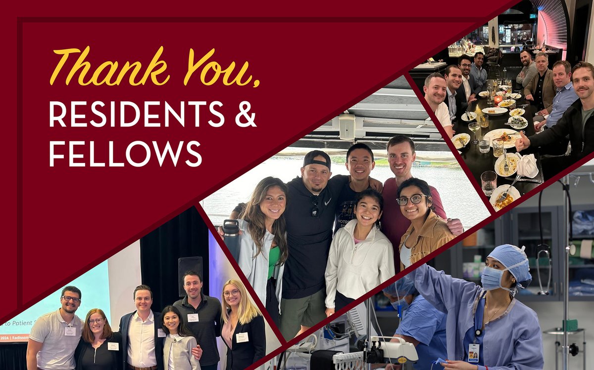 THANK YOU, residents and fellows! Your hard work, dedication, and care truly makes a difference and we couldn't be more proud!