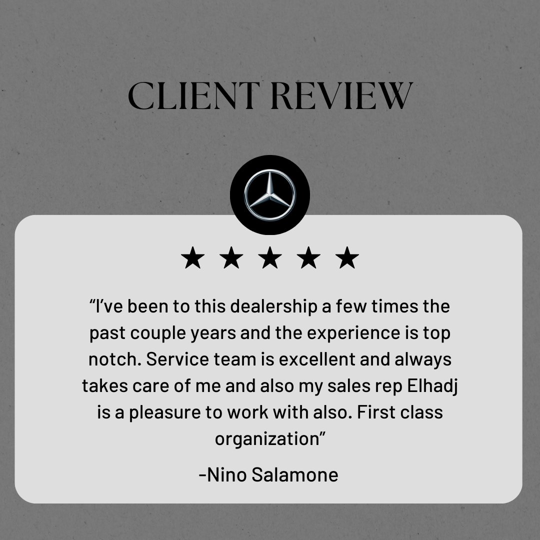 Another happy customer sharing their incredible experience at Mercedes-Benz of Fort Mitchell! We’re proud to deliver top-tier service, luxury, and care to everyone who walks through our doors.  Ready to experience the 5-star treatment for yourself? Visit us today! #mercedesbenz