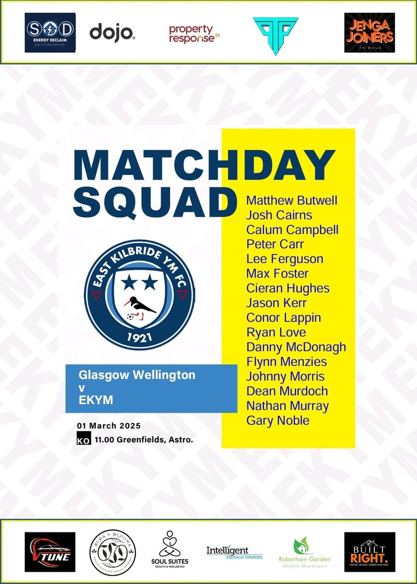 League action tomorrow for us, away from home with a 11am kick off - big performance required to secure the 3 points!