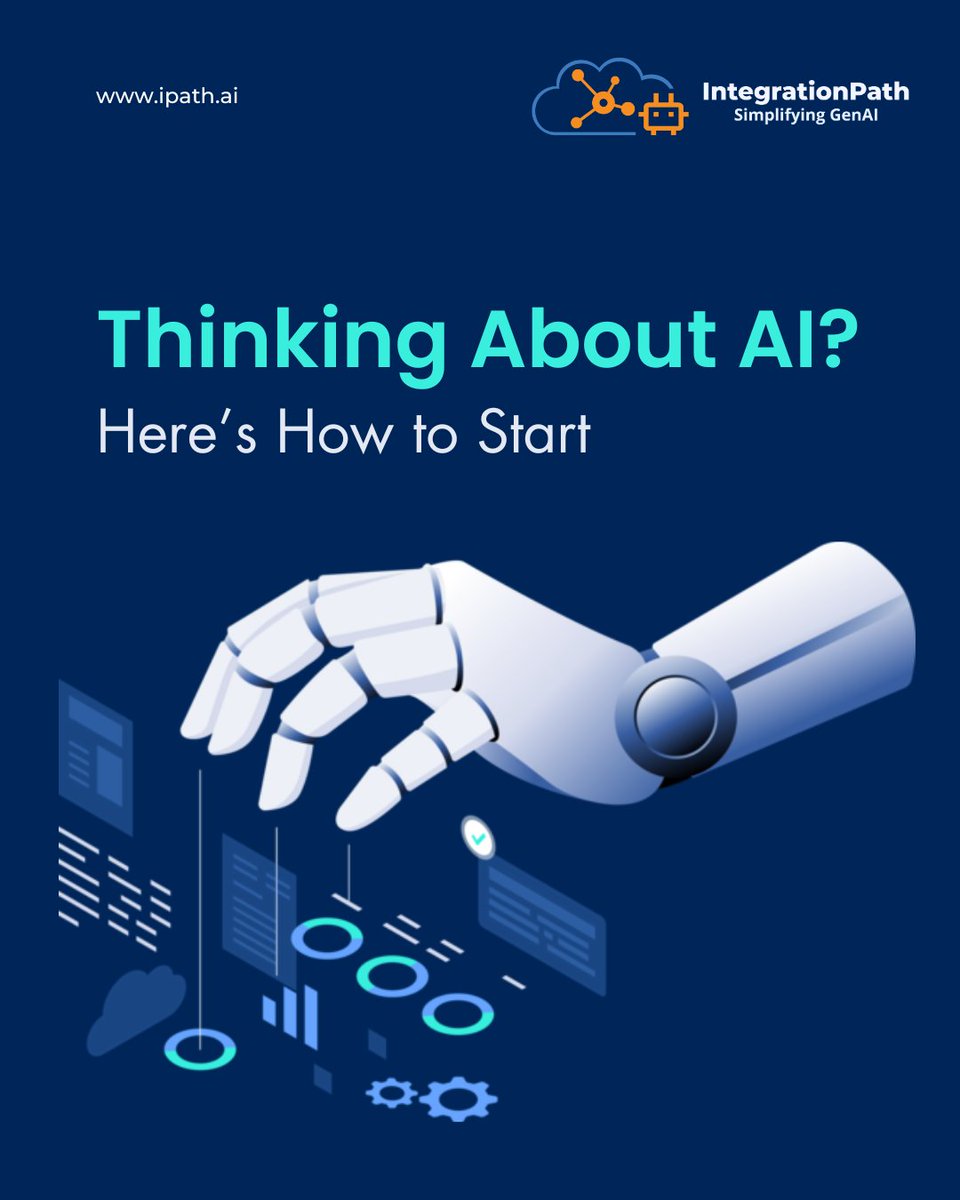 integrationpath's tweet image. 🚀 Thinking About How to Start with AI? 👉 Swipe through to learn how!

Partner with us to simplify the journey. Let’s build your use cases together! 💡
botdna.ai

#GenerativeAI #AI #ArtificialIntelligence #IntegrationPathAI #BotDNA