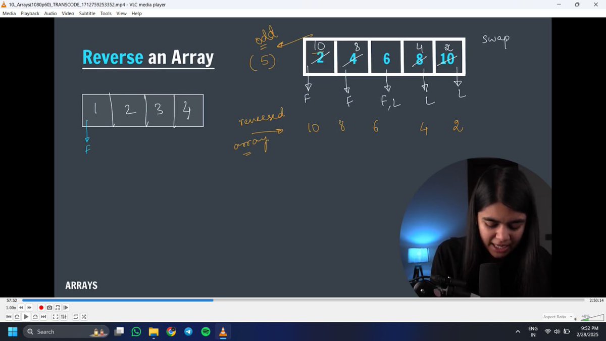 codewithrk21's tweet image. Day 15/100 #100DaysofCode 
On the Way to Mastering #JavaWithDsa
Started Array Today With @shradhakhapra Mam
@ApnacollegeX
.
.
.
.
#JavaWithDsa #coding #challenge
