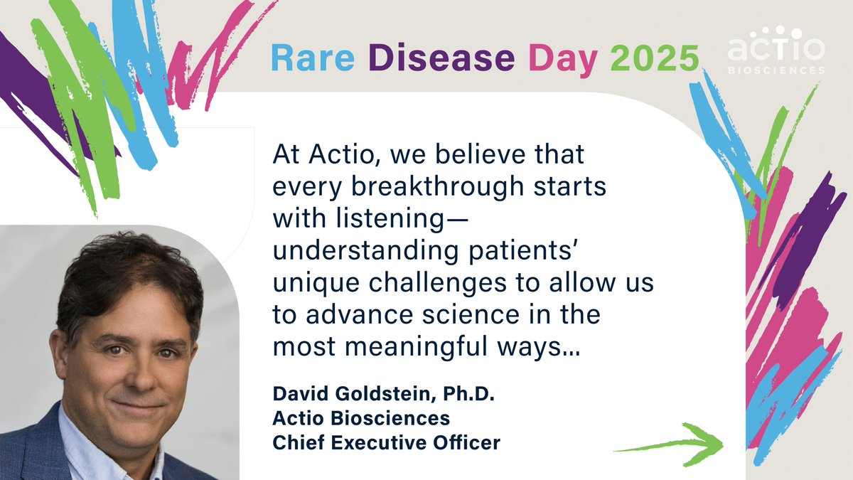 actiobiosci's tweet image. It’s #RareDiseaseDay, but rare is not all that rare. 300 mil people worldwide live w/ a rare disease. At Actio, we’re making a difference w/ advances in genetics &amp;amp; precision medicine to develop life-changing treatments. More @ rarediseaseday.org &amp;amp; actiobiosciences.com