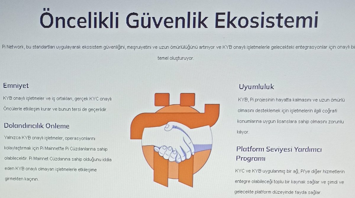 Pi_KYCTurkiye's tweet photo. Öncelikli Güvenlik Ekosistemi
Pi Network, bu standartları uygulayarak ekosistem güvenliğini, meşruiyetini ve uzun ömürlülüğünü artırıyor ve KYB onaylı işletmelerle gelecekteki entegrasyonlar için onaylı bir temel oluşturuyor. #PiNetwork #Picoin #PiNetwork2025 https://t.co/yyEUPDkxpq