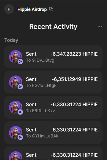 The $HIPPIE airdrop for today has been sent to everyone who met the prerequisites!  

To be eligible for tomorrow's airdrop: like, comment and retweet this post! 👋
