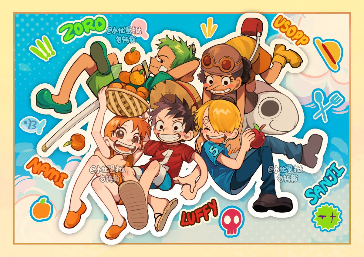 #ONEPIECE 好喜欢东海五人组